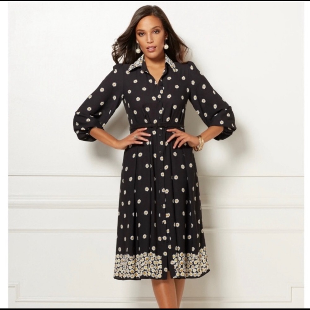 Eva Mendes for NY & Co. Pia daisy shirtdress XL